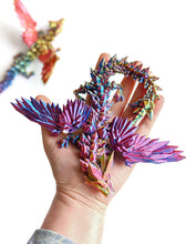 Load image into Gallery viewer, Colourshift 3D Printed Winged Dragons Articulated Fidget Toys
