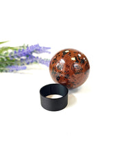 Load image into Gallery viewer, Mahogany Obsidian Sphere
