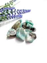 Load image into Gallery viewer, Amazonite, Lepidolite &amp; Smokey Quartz Chips
