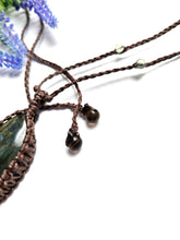 Load image into Gallery viewer, Labradorite Macrame Necklace
