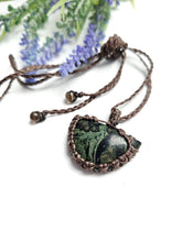 Load image into Gallery viewer, Kambaba Jasper Macrame Necklace
