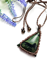 Load image into Gallery viewer, Kambaba Jasper Macrame Necklace
