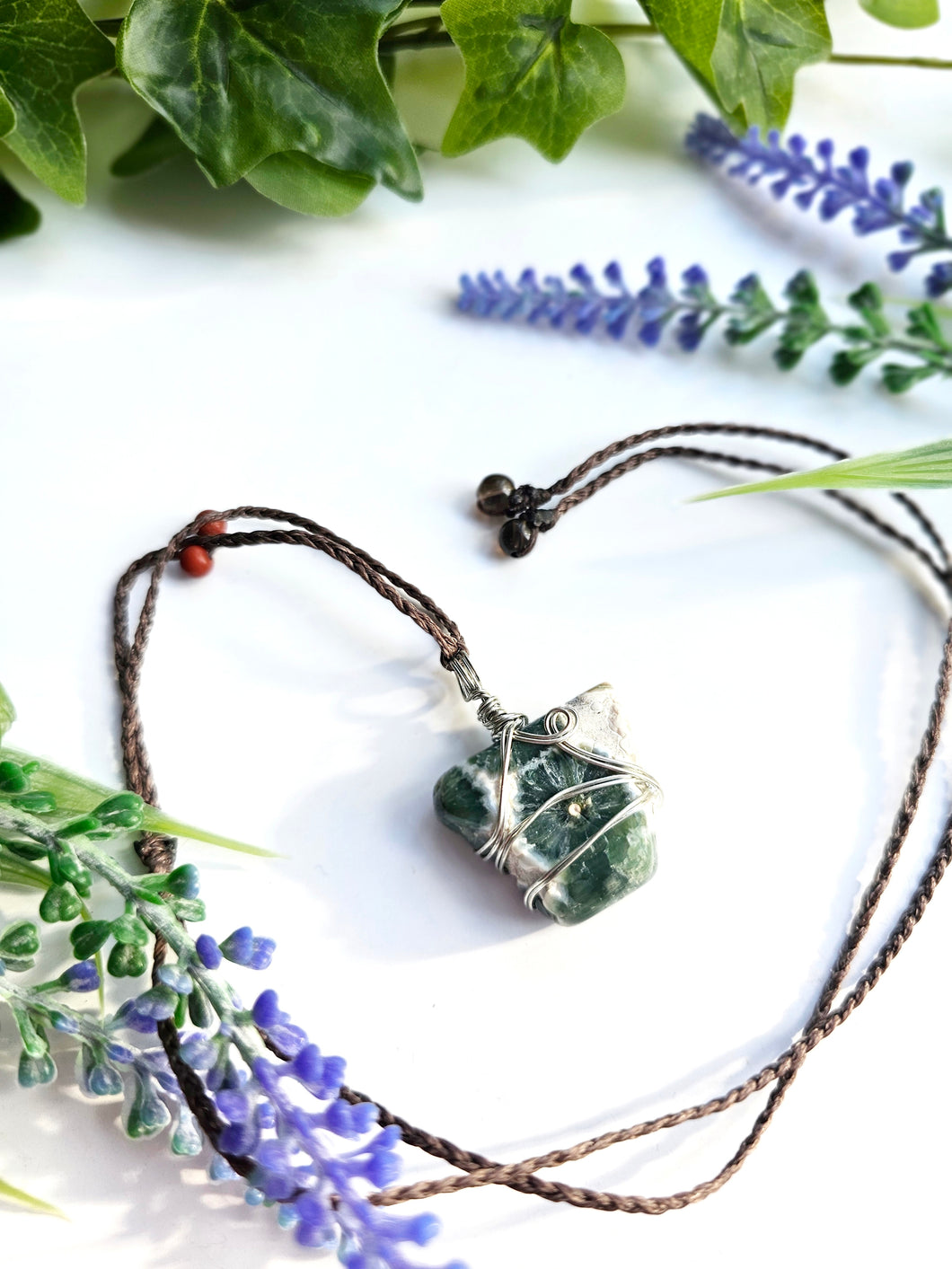 Macrame Ocean Jasper Necklace