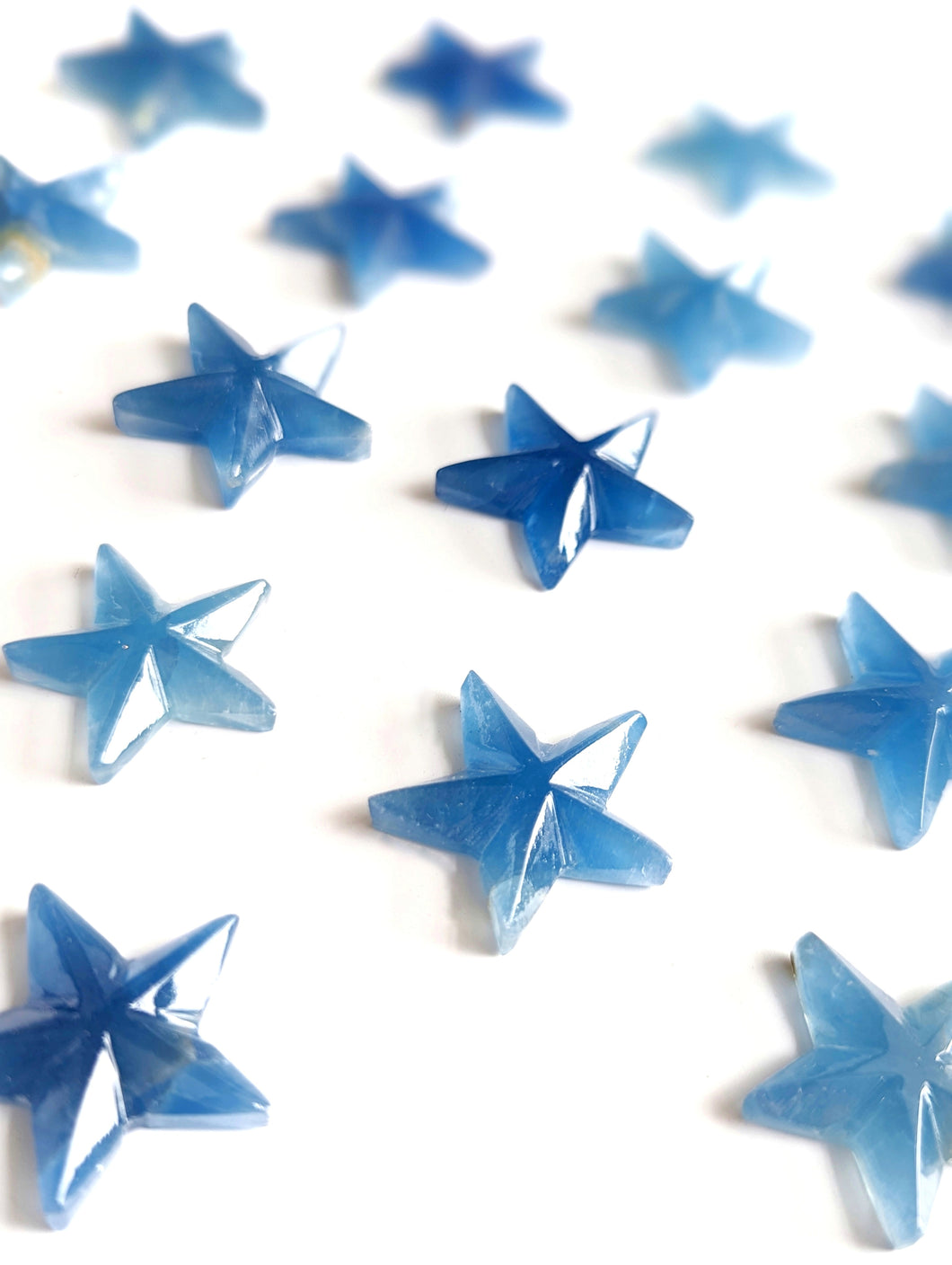 Blue Calcite Stars