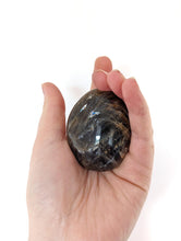 Load image into Gallery viewer, Black Moonstone Palm Stone
