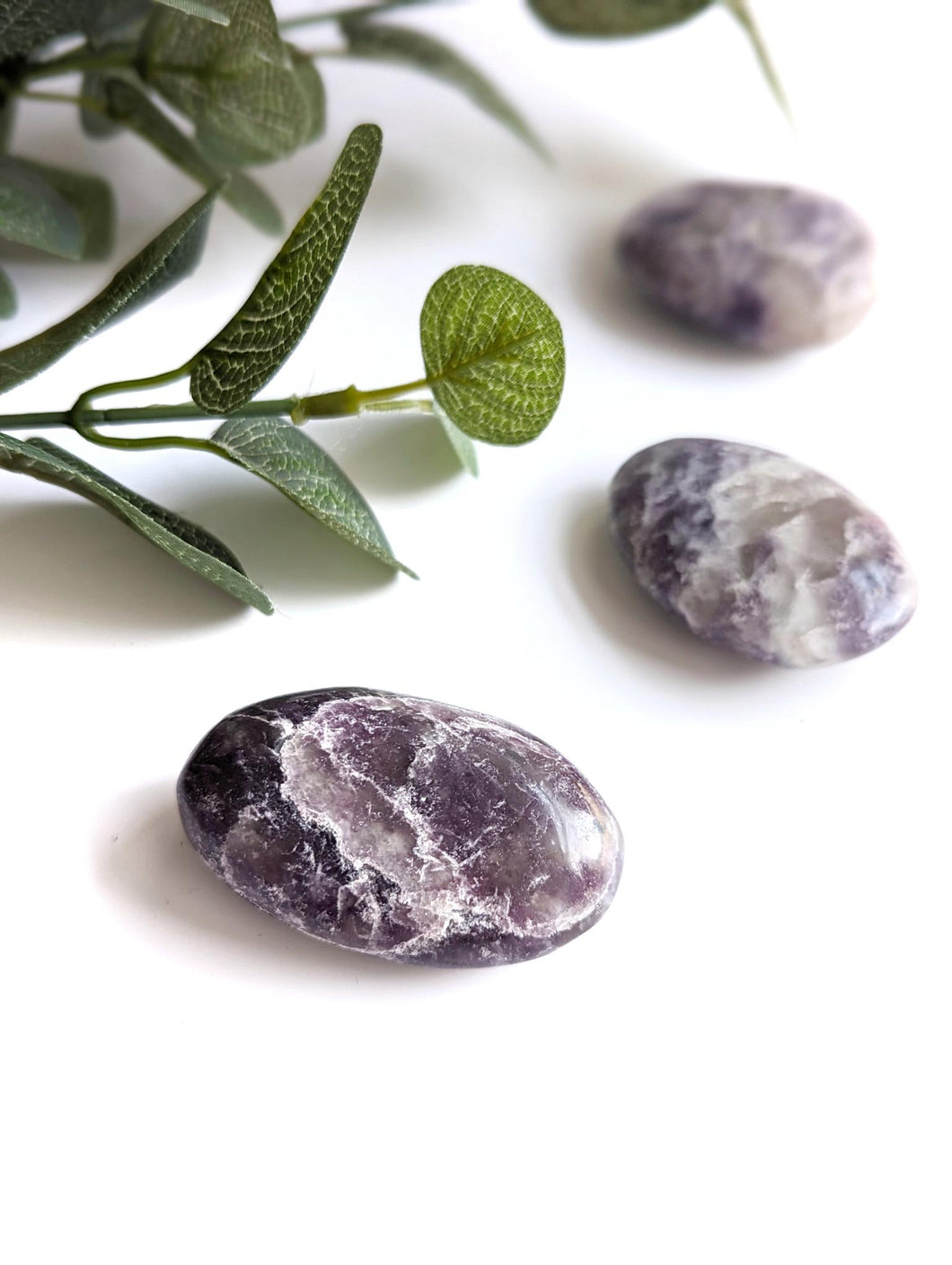 Lepidolite Palm Stone