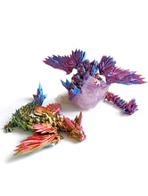 Load image into Gallery viewer, Colourshift 3D Printed Winged Dragons Articulated Fidget Toys
