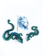 Load image into Gallery viewer, Aquamarine Dragon and Card Set
