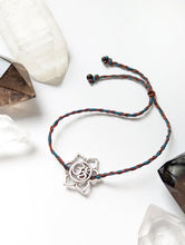 Load image into Gallery viewer, Om Flower Macrame Bracelet
