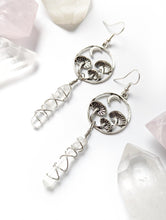 Load image into Gallery viewer, Moon Mushroom Quartz Earrings
