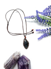 Load image into Gallery viewer, Macrame Labradorite Necklace
