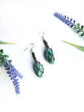 Load image into Gallery viewer, Macrame Amazonite Earrings
