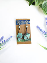 Load image into Gallery viewer, Macrame Amazonite Earrings
