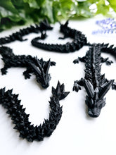 Load image into Gallery viewer, Black 3D Printed Dragons
