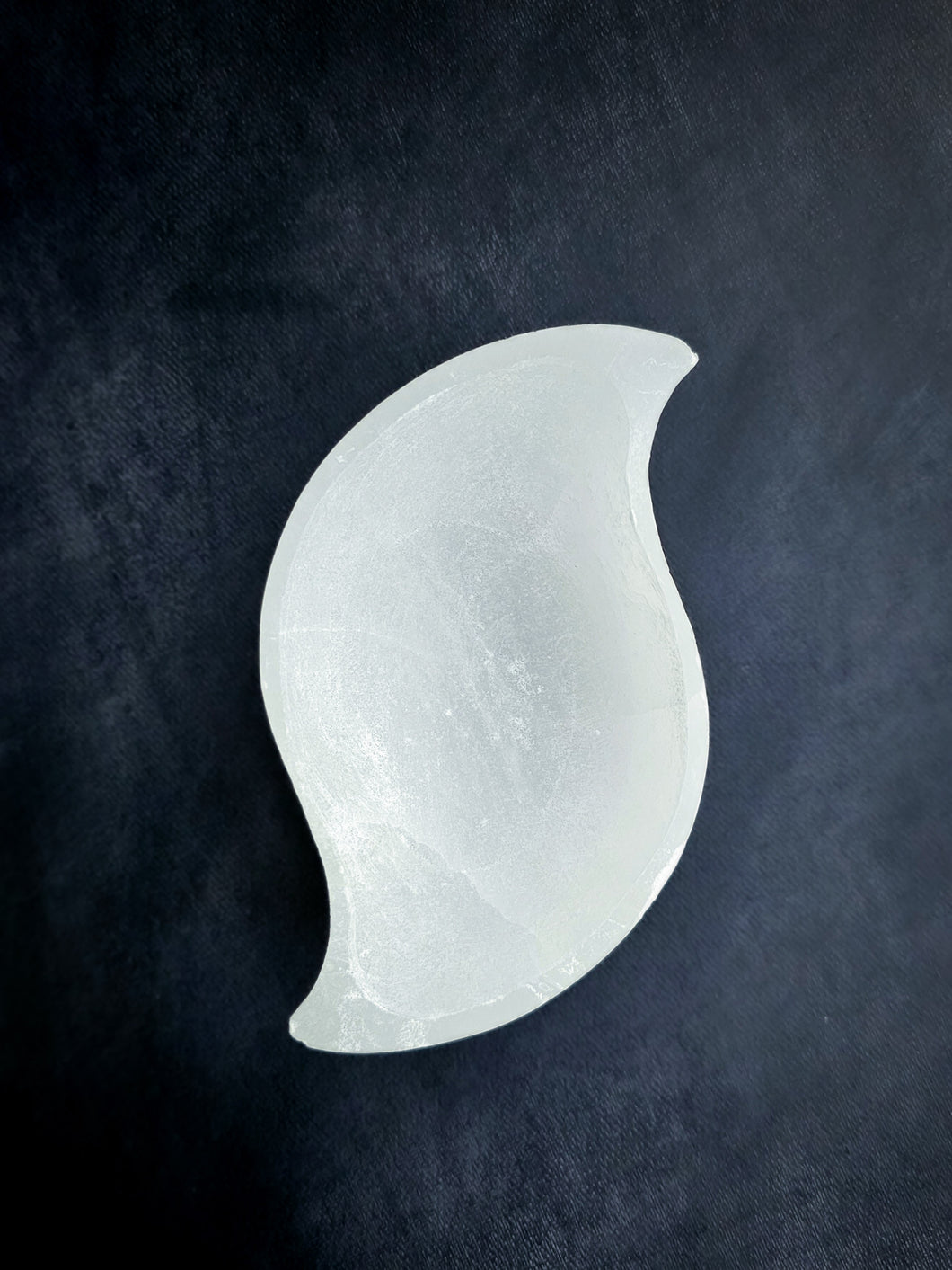 Selenite Teardrop Bowl