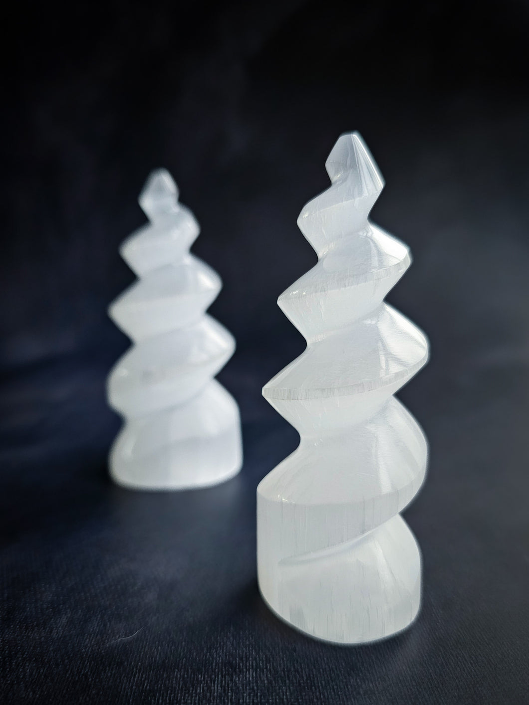 Selenite Unicorn Horn