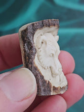 Load and play video in Gallery viewer, Hand-Carved Deer Antler Bear
