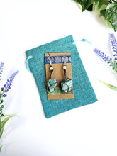 Load image into Gallery viewer, Macrame Amazonite Earrings
