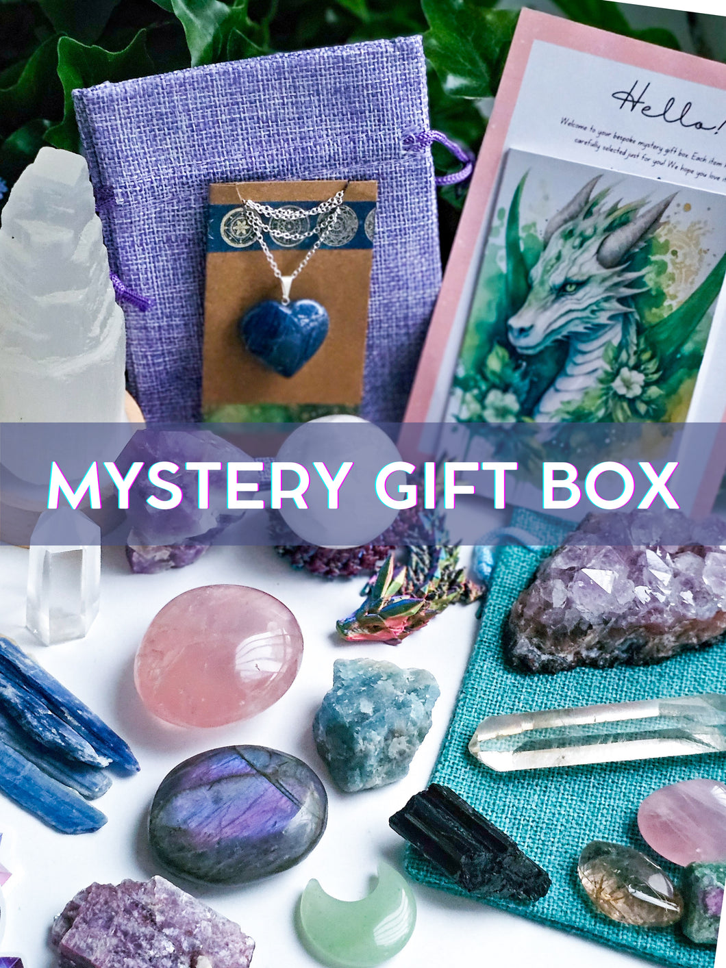 crystal mystery gift box jewellery