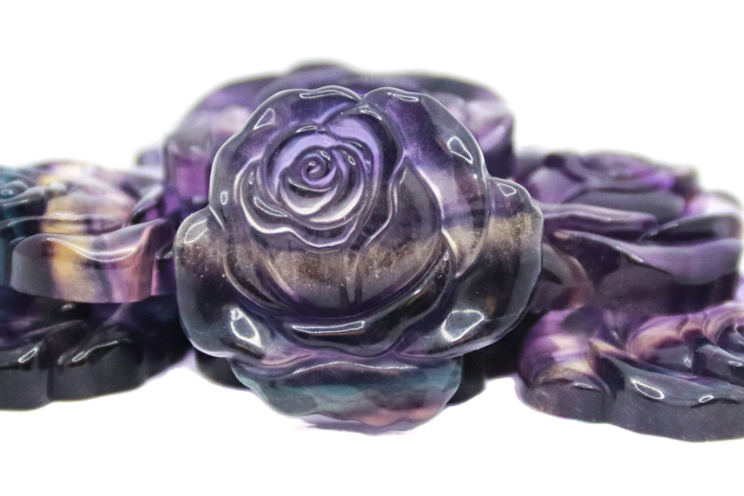 Rainbow Fluorite Roses