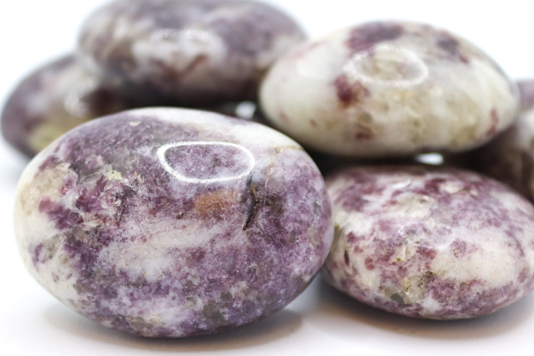 Lepidolite Palm Stones