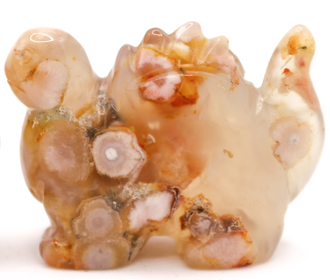 Flower Agate Stegosaurus