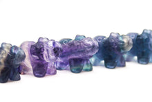 Load image into Gallery viewer, Rainbow Fluorite Elephants
