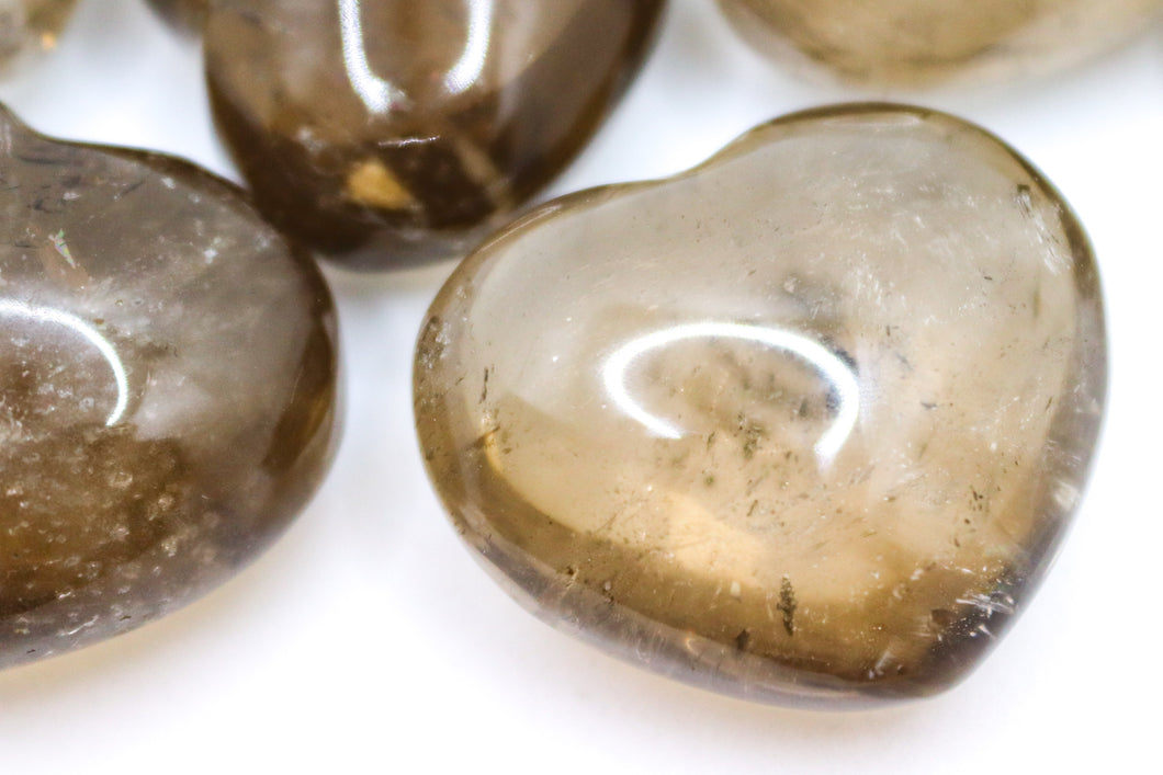 Smokey Quartz Mini-hearts