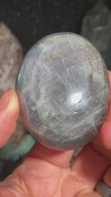 Load and play video in Gallery viewer, Labradorite Palm Stones (Rainbow Flash)
